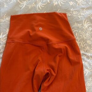 Lululemon Rust Leggings 25”